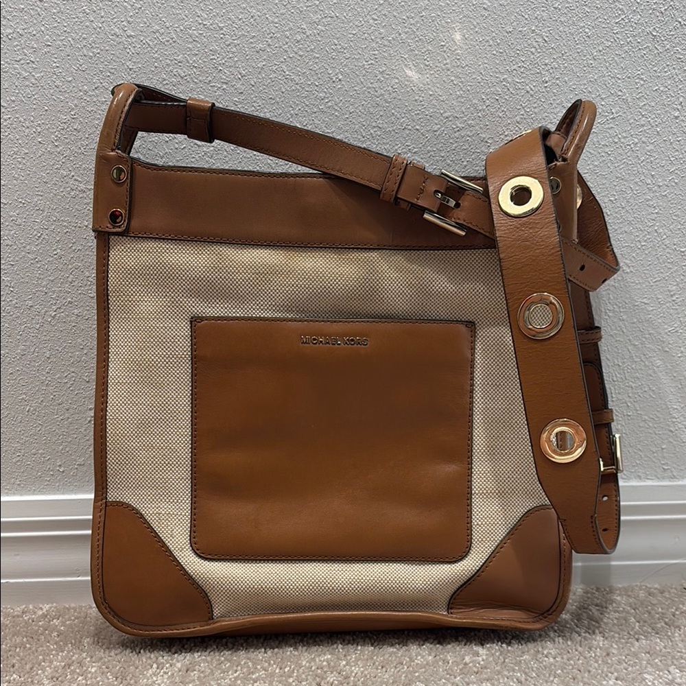 Michael Kors Brown and Tan Bag